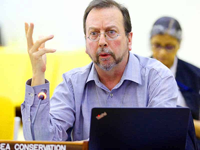 Matt Gianni at International Seabed Authority Council meeting © IISD