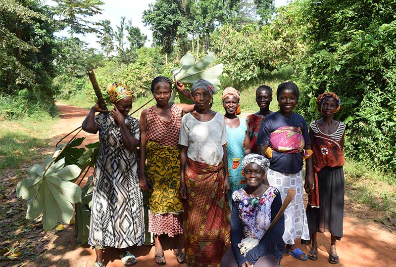 a group of women smiling