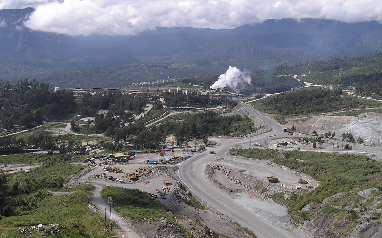 Large open mine showing damage extractive industries can do