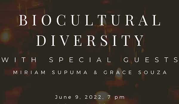 Invitation June 9 Intimate evening to discuss Biocultural Diversity