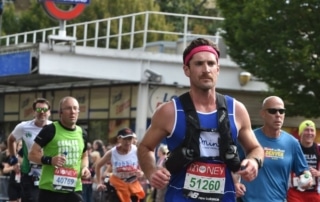 Michael Edmondstone running the London Marathon