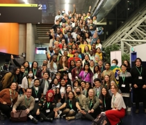 Young people at COP15 in Montreal, Canada.