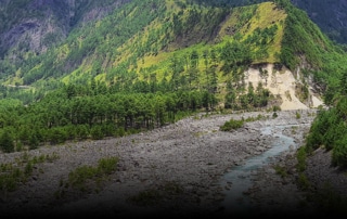 river from mountain