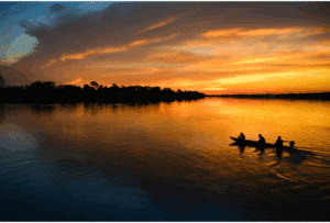 Canon in Brazil during the sunset