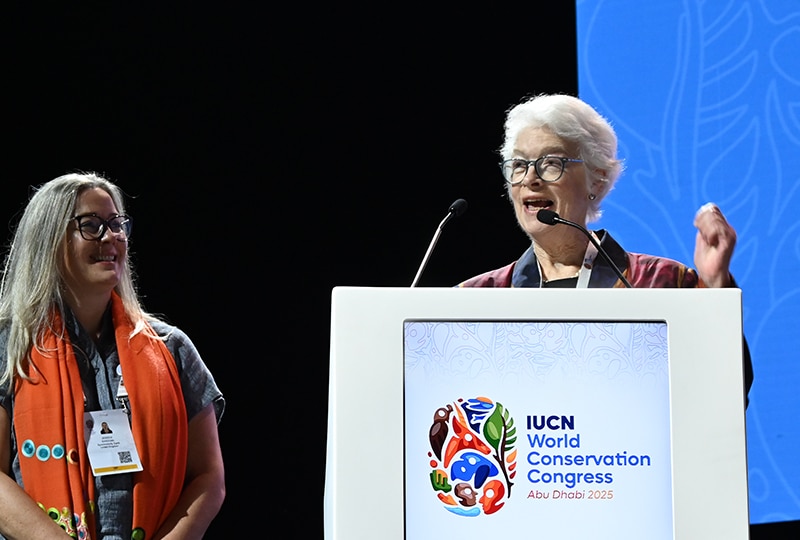 Kristina launches award at IUCN Congress